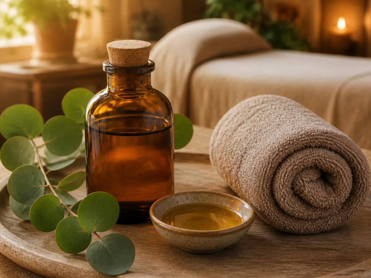 Ganzkörpermassage mit Duftöl
